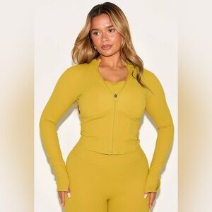 PrettyLittleThing Mustard Long Sleeve Top